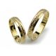  GOLD WEDDING RINGS GREEK PATTERN 4MM YELLOW GOLD 333 GOLDRUN