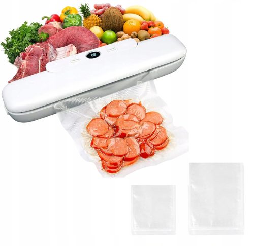 VACUUM PACKAGING MACHINE FOR FOOD, WEATHER + BAGS