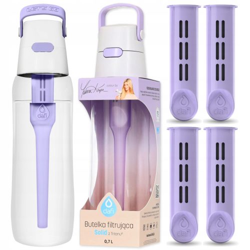  Dafi Solid filter bottle 0.7 l purple + Dafi Solid and Soft filter insert 3 pcs.