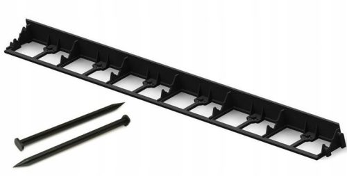 Edgings for the garden - Plastic garden edging Robkat 2400 cm x 4.5 cm black