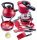  Kinderini red 14-piece pot and accessories set