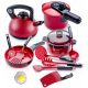  Kinderini red 14-piece pot and accessories set