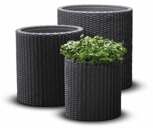  KOKISKA flowerpot 43.7 cm x 43.7 x 44.3 cm plastic black