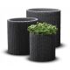  KOKISKA flowerpot 43.7 cm x 43.7 x 44.3 cm plastic black