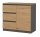  TopEshop 1D3S Chest of Drawers 80 x 40 x 75cm Anthracite Matt
