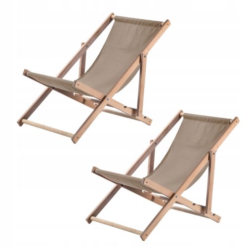  Kadax deck chair, folding wooden deck chair, black wood