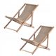  Kadax deck chair, folding wooden deck chair, black wood