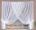  Ready-made voile curtain set 600 x 240 Guipure