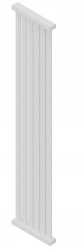  Room Vertical Panel Radiator White 120x32 Corfu