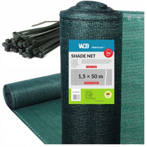 MASKING SHADING NET 90% GREEN 1.5x50 140