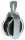 Nylon roller for overhead line Electra Polska 11001 245 mm black and silver