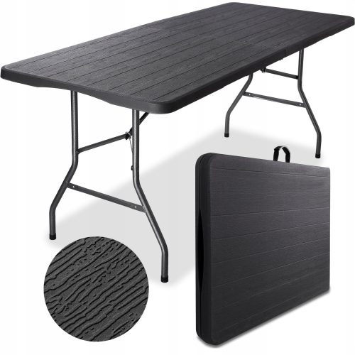 Tables et chaises de jardin pour terrasse eHokery Woodland table anthracite 180x73,5x74,5 cm