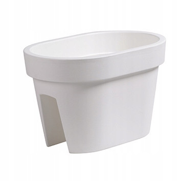  Prosperplast flowerpot 39.6 cm x 26.6 x 25 cm diameter 39.5 cm plastic white