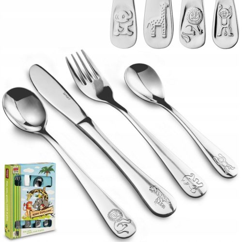 Cutlery sets Lamart Zoo cutlery set 4-pcs.