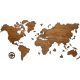  Detailed wooden world map 120x60 4 colors