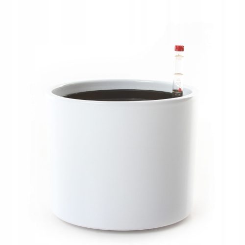  Hydroponic flower pot 17.5 cm x 17.5 x 14.5 cm diameter 17.5 cm ceramic white