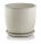  Polnix flowerpot 20 cm x 23 x 20 cm diameter 23 cm ceramic cream