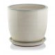  Polnix flowerpot 20 cm x 23 x 20 cm diameter 23 cm ceramic cream