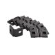 Handles and brackets for fences, gates and doors Staple, spacer diameter 4mm, BLACK, 100 pcs