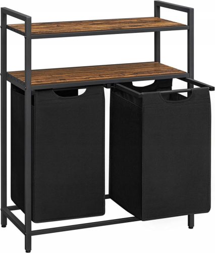 Laundry baskets and containers Shelf with laundry baskets Vasagle BLH211B01 2x46 l black-brown