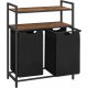 Laundry baskets and containers Shelf with laundry baskets Vasagle BLH211B01 2x46 l black-brown