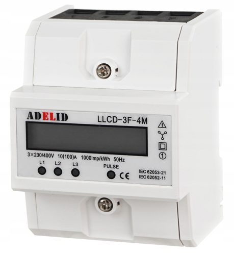 Adelid 400 V IP20 10 A counter