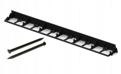 Edgings for the garden - Plastic garden edging Poland 3200 cm x 7.8 cm black