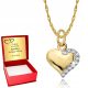  Gold Chain Heart Heart Engraving