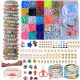  BEADS FOR MAKING BRACELETS, LARGE SET