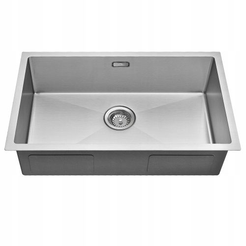 Auralum single bowl kitchen sink, stainless steel, Inox steel