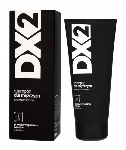 Dx2 Men's Anti-Hair Loss Shampoo in Black Tube, 150 ml