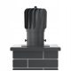 ROTATING chimney cap for a Fi150 roof chimney