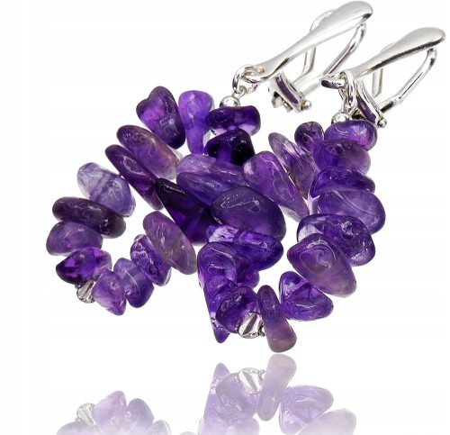  AMETHYST BEAUTIFUL DECORATIVE SILVER CLIPS