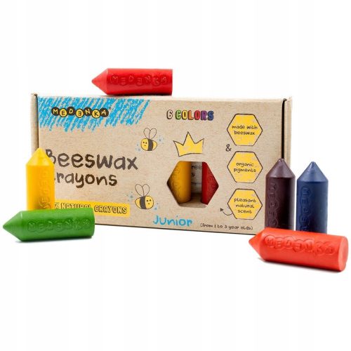  MEDENKA 100% natural beeswax crayons 1+