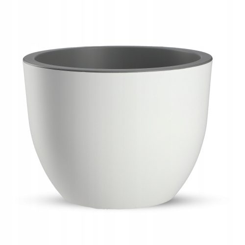  Kadax flowerpot 34.5 cm x 34.5 cm, white and grey plastic