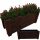  Flowerpot DAISY 80 cm x 30 x 34 cm, wood tones in brown and beige