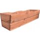  Rojaplast flowerpot 64 cm x 22 x 17 cm, wood, brown and beige tones