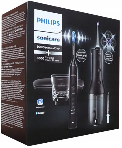  Philips Sonicare DiamondClean 9000 HX3866/43 Set, Zahnbürste + Mouthdusche