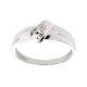  WHITE GOLD 585 RING with DIAMOND 0.08ct