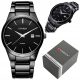  Curren men's watch Bard date steel classic +BOX +ENGRAVING