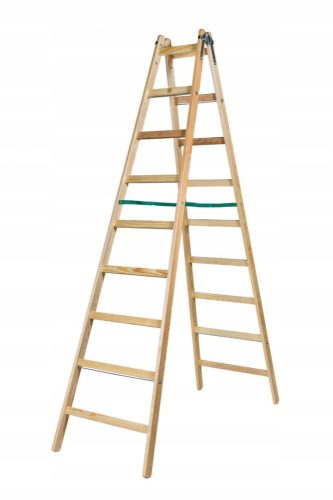 Console ladder 2.7 m wood 1 x 18 to 0 kg