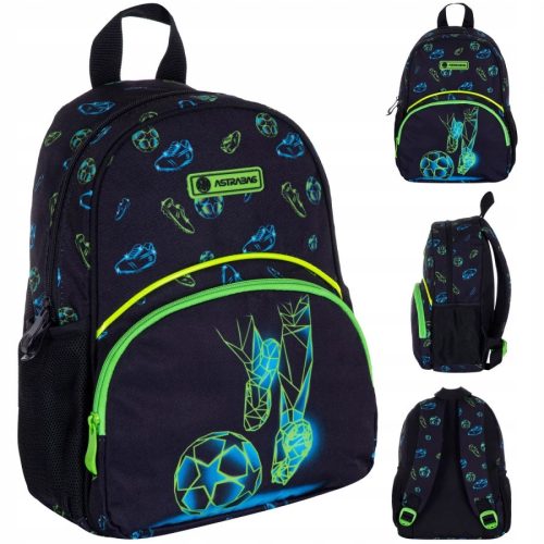  AstraBag kindergarten backpack with one compartment for boys, black, multicolored