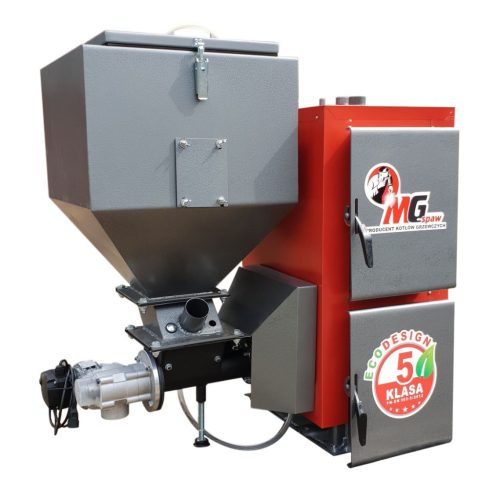  MGspaw dual-function stove with steel tank for pellets 9 kW