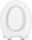 Toilet seats Hamberger President toilet seat, white polypropylene