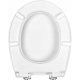 Toilet seats Hamberger President toilet seat, white polypropylene