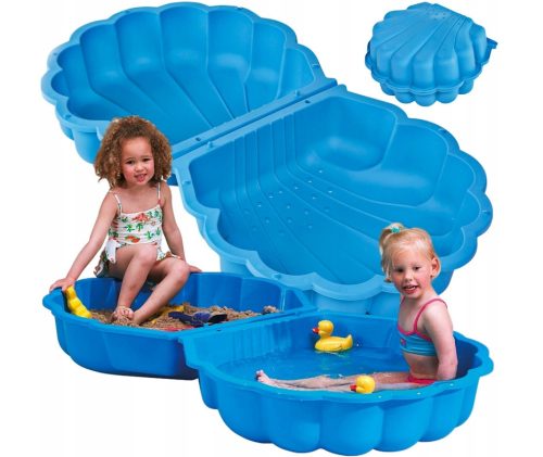 Sandpits for children LARGE ENCLOSED SANDPIPE XXL POOL 2in1 SHELL