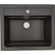 KIRA 30 single-bowl sink, black granite