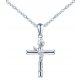  SILVER CROSS NECKLACE CROSS CHAIN COMMUNION