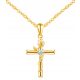  GOLDEN COMMUNION NECKLACE CROSS SILVER CHAIN