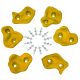 Climbing Stones Grips 6 Pieces YELLOW + Screws